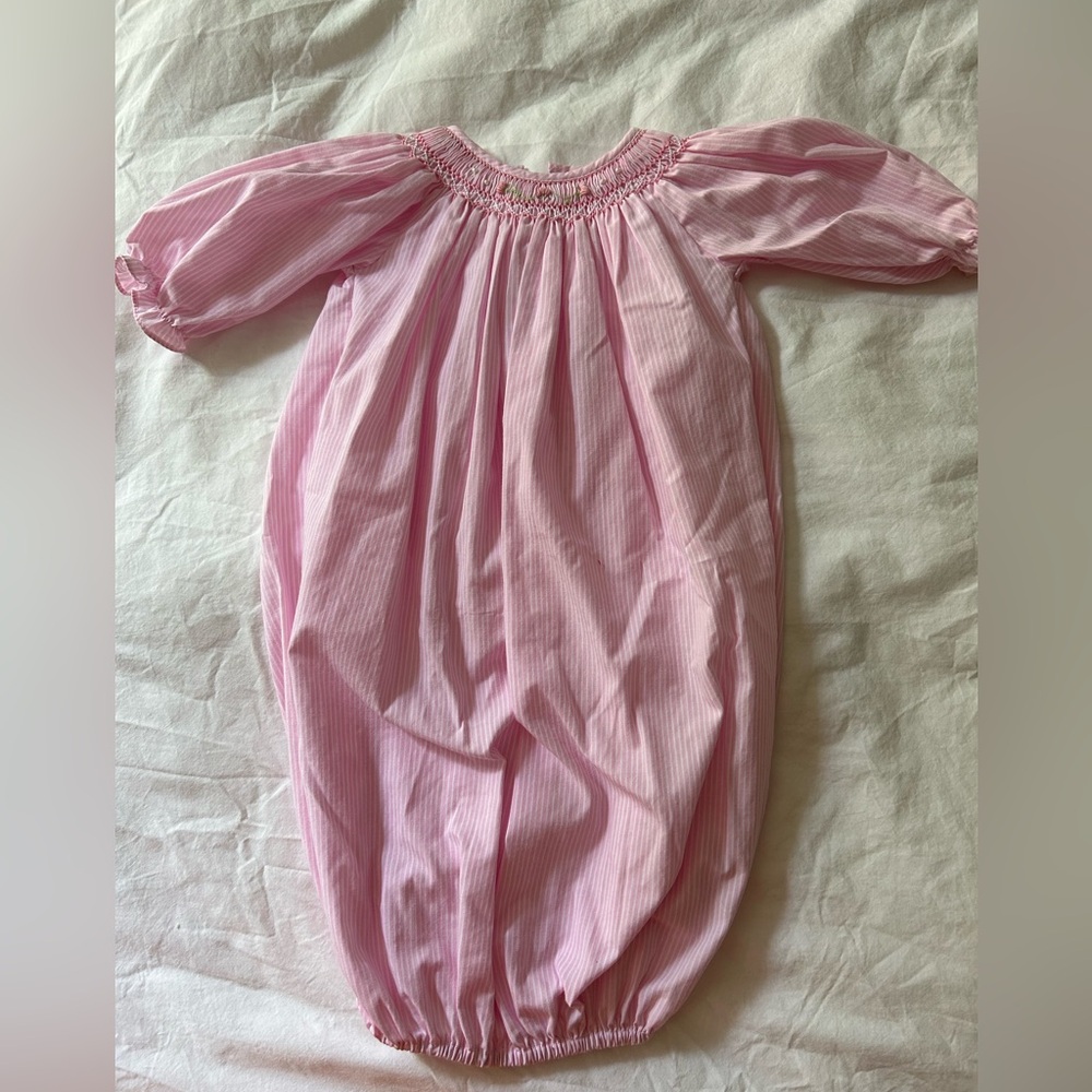 Petit Ami dress with sweet rose smocking